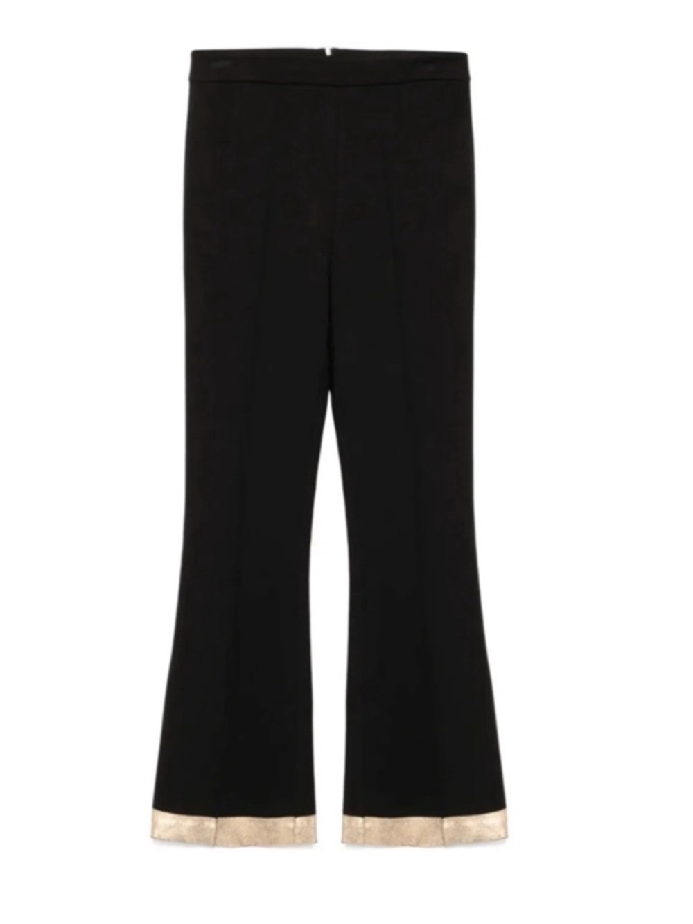 Cynthia Rowley Athena Gold Hem Cropped Pants NWT Size 6 - Picture 10 of 10
